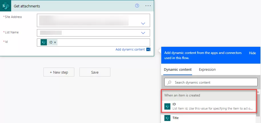 Send SharePoint list item attachments in the email using Power Automate 4 img-03