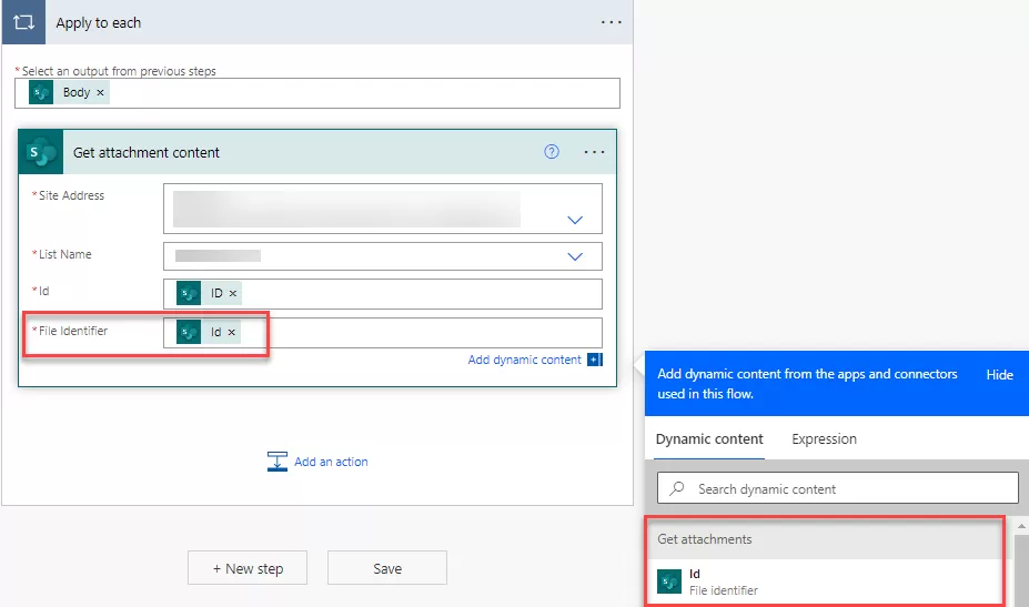 Send SharePoint list item attachments in the email using Power Automate 6 img-05