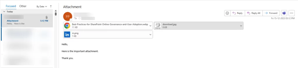 Send SharePoint list item attachments in the email using Power Automate 10 img-09