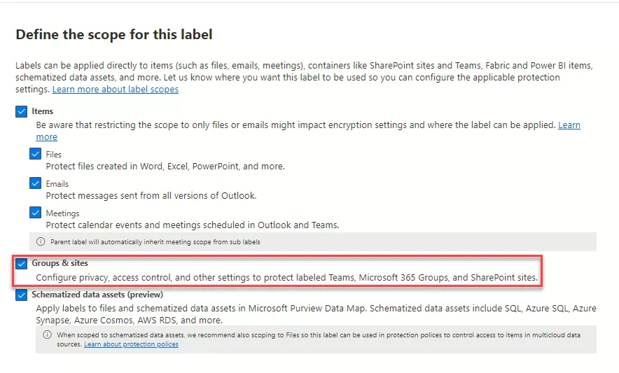 Safeguarding Collaboration Through Sensitivity Labels Across Microsoft Teams, Microsoft 365 Groups, and SharePoint Sites 4 img-03
