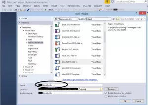 Creating an MS Office Add-In using Visual Studio IDE 5 img