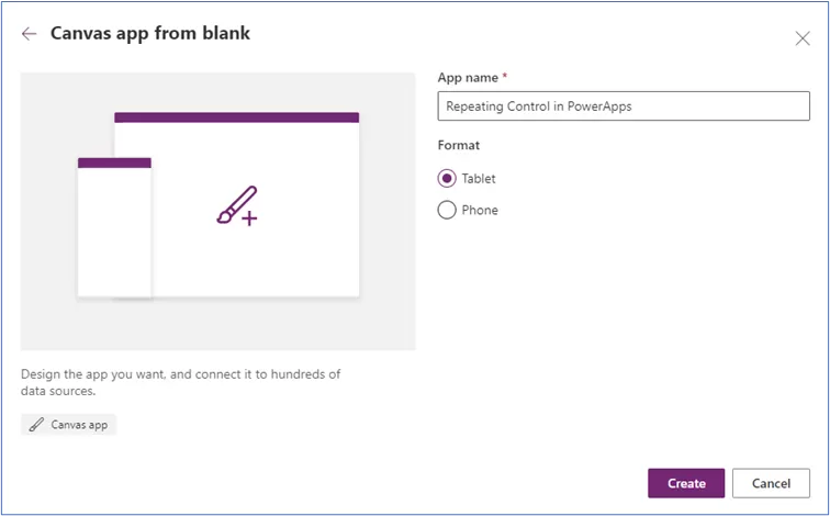 Repeating Control in PowerApps 3 img-02
