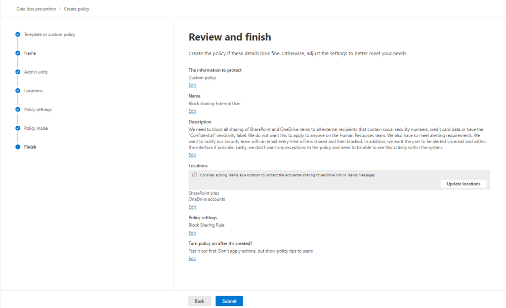 Implementing DLP for secure data sharing in SharePoint and OneDrive 18 img