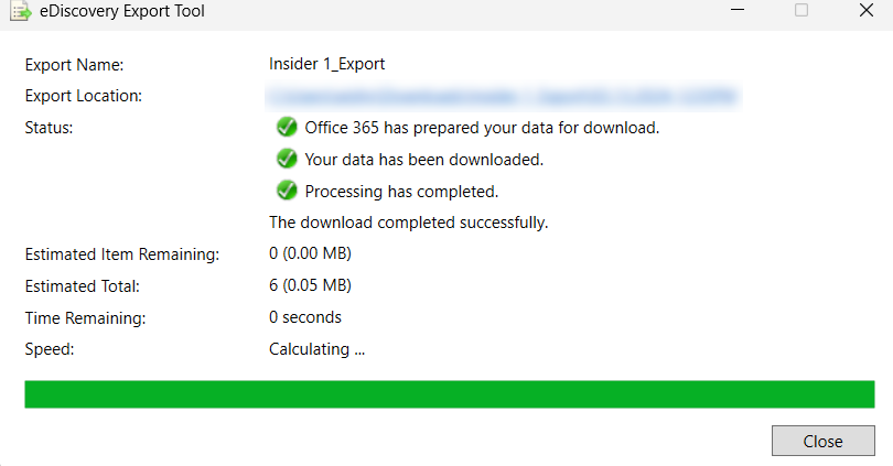 How to export Office 365 PST file with eDiscovery in Office 365 20 Image