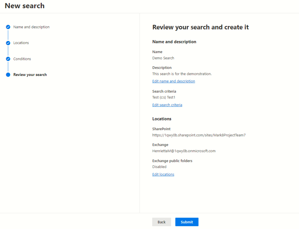 Exploring Microsoft Purview eDiscovery Solutions 20 Reviewing and Starting the Search