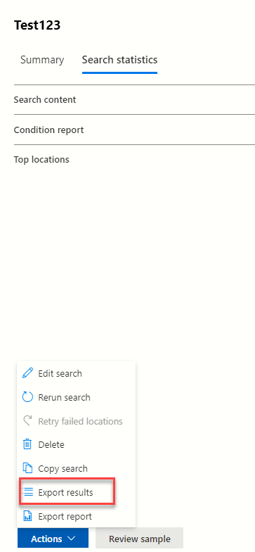 Exploring Microsoft Purview eDiscovery Solutions 24 Search Statistic Results