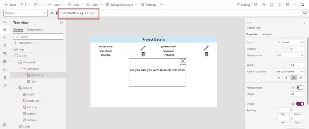 Create a Responsive Container-based Popup Dialog Box in Power Apps 6 jm