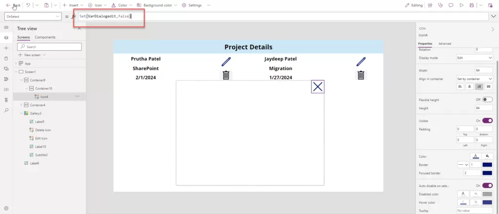 Create a Responsive Container-based Popup Dialog Box in Power Apps 14 igg