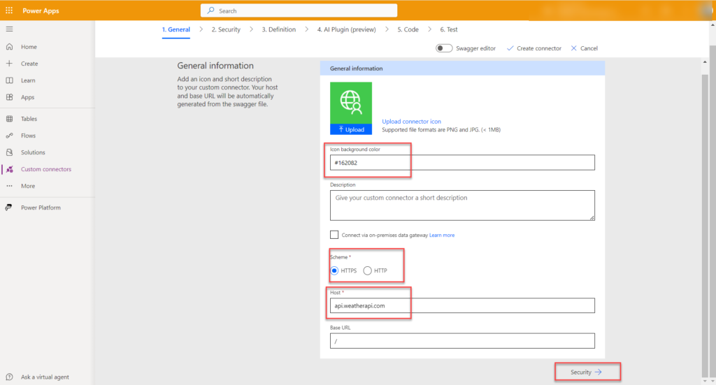 Building Powerful Applications: A Guide to Creating Custom Connectors in Power Apps 6 Image