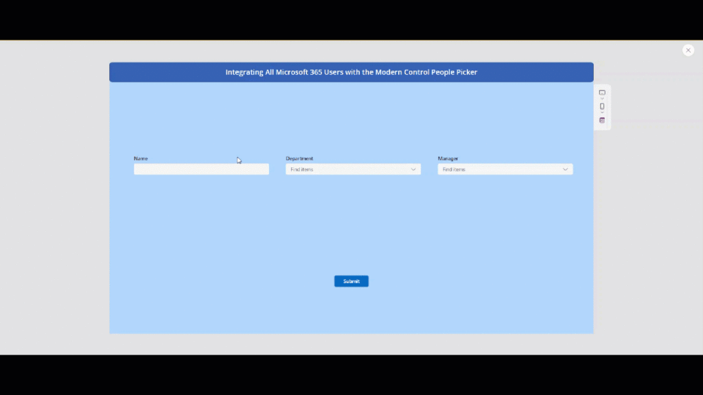 How to integrate Microsoft 365 Users with the Power Apps Modern Control People Picker 13 IMG 011 GIF