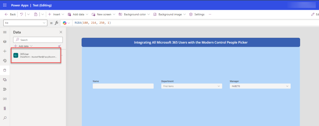 How to integrate Microsoft 365 Users with the Power Apps Modern Control People Picker 5 IMG 04