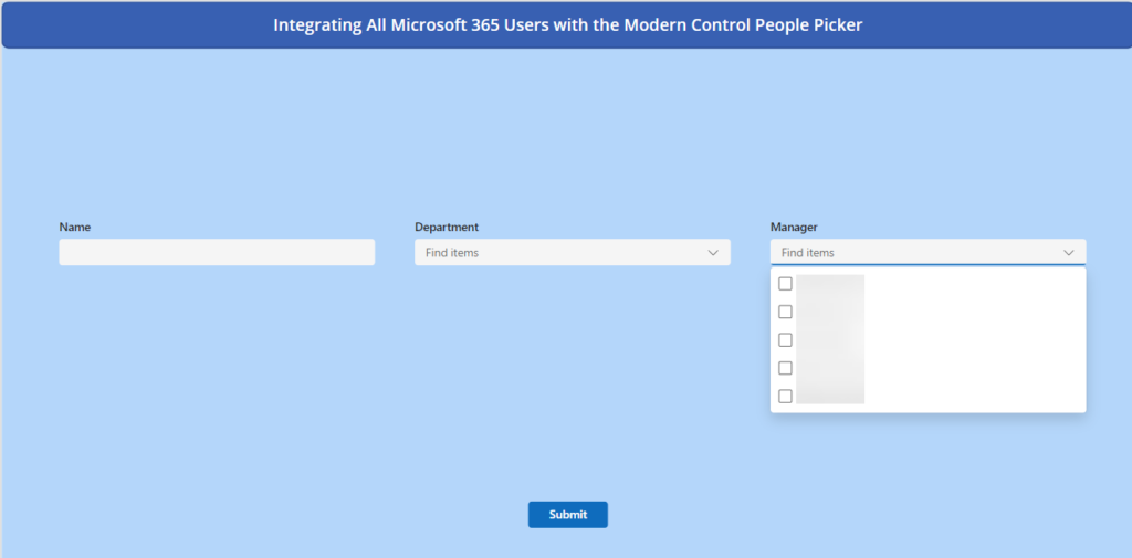 How to integrate Microsoft 365 Users with the Power Apps Modern Control People Picker 8 IMG 07