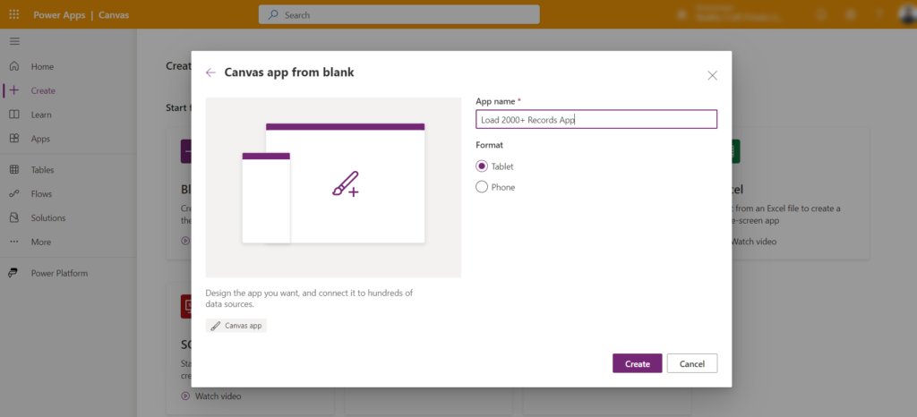 How to Load 2000+ Records in Canvas PowerApps from SharePoint List using collection 3 IMG01 1