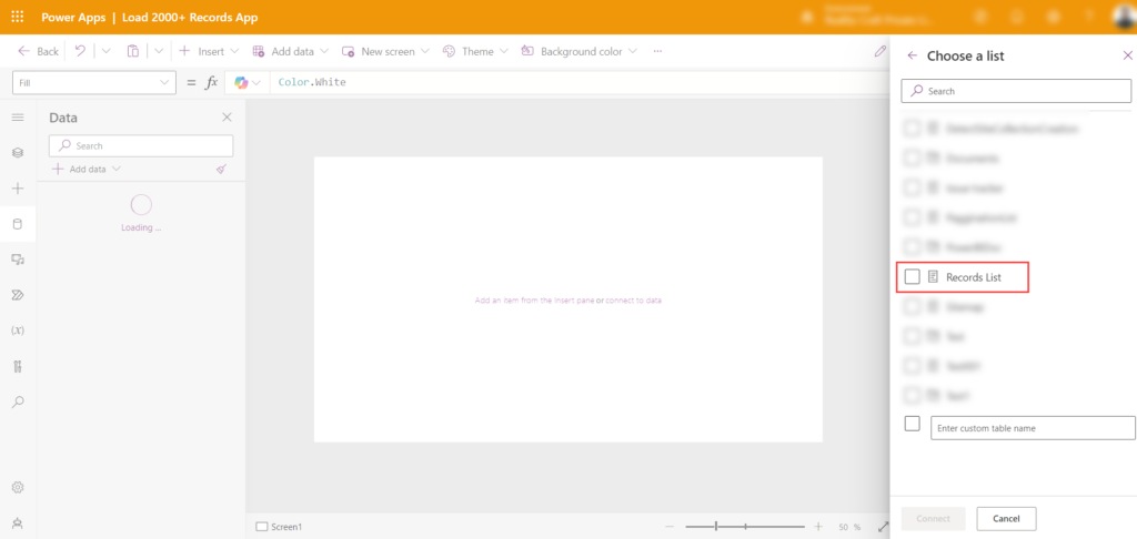 How to Load 2000+ Records in Canvas PowerApps from SharePoint List using collection 4 IMG02 2