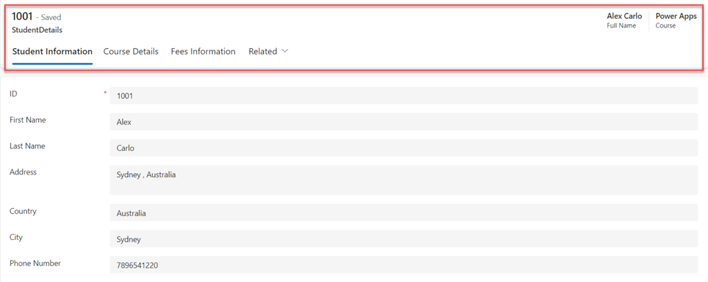 Concatenation multiple columns using formula type column in Microsoft Dataverse 2 01