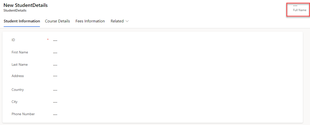 Concatenation multiple columns using formula type column in Microsoft Dataverse 4 03