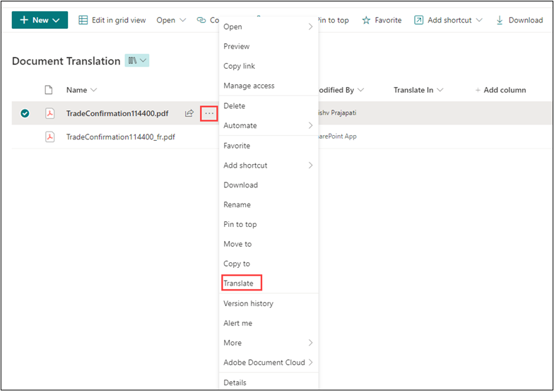 Break Down Language Barriers: Translate Documents in SharePoint using SharePoint Premium 9 IMG 8