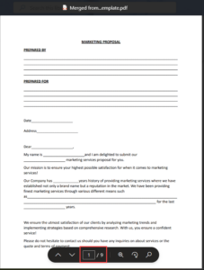 PDF after merging