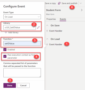 Workaround to change primary column value from one column to another using JavaScript 8 Step 7